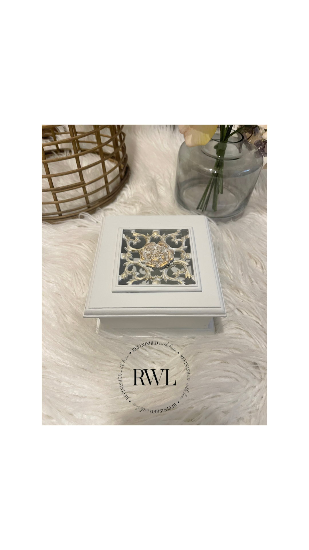 White jewellery box