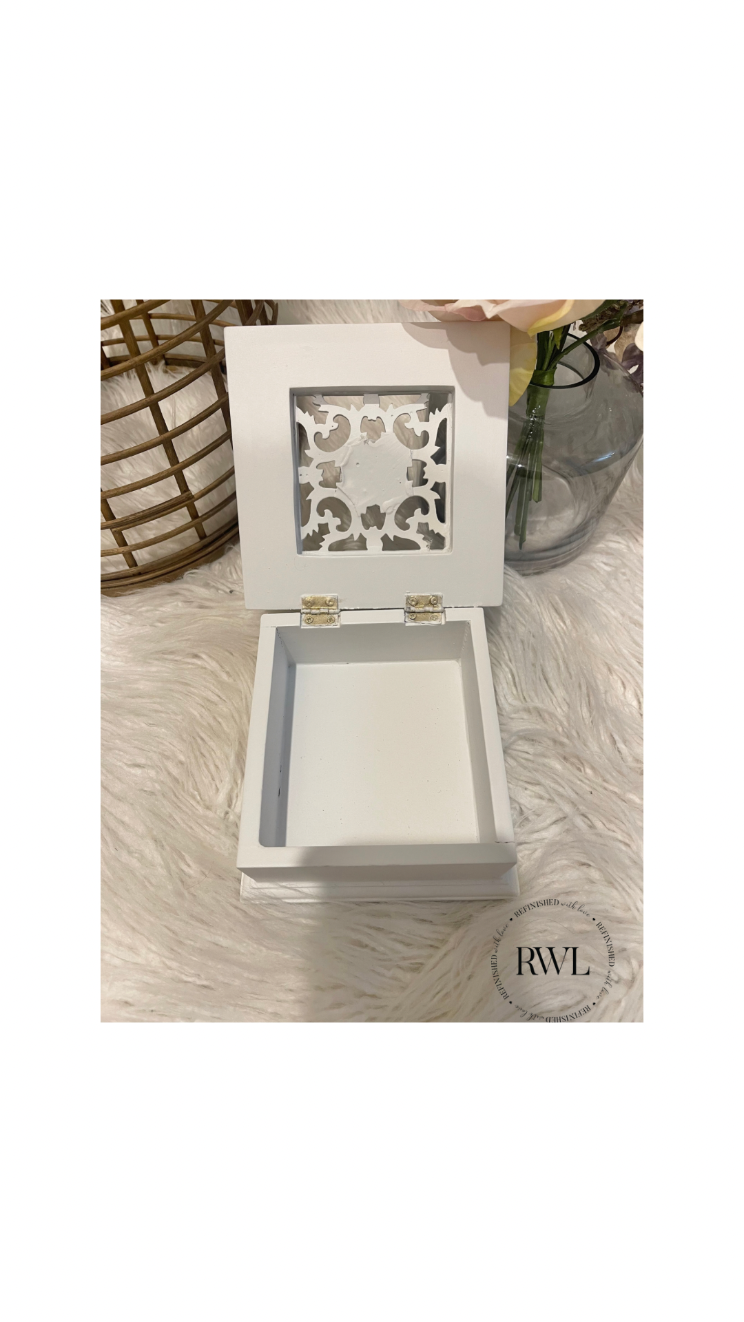 White jewellery box