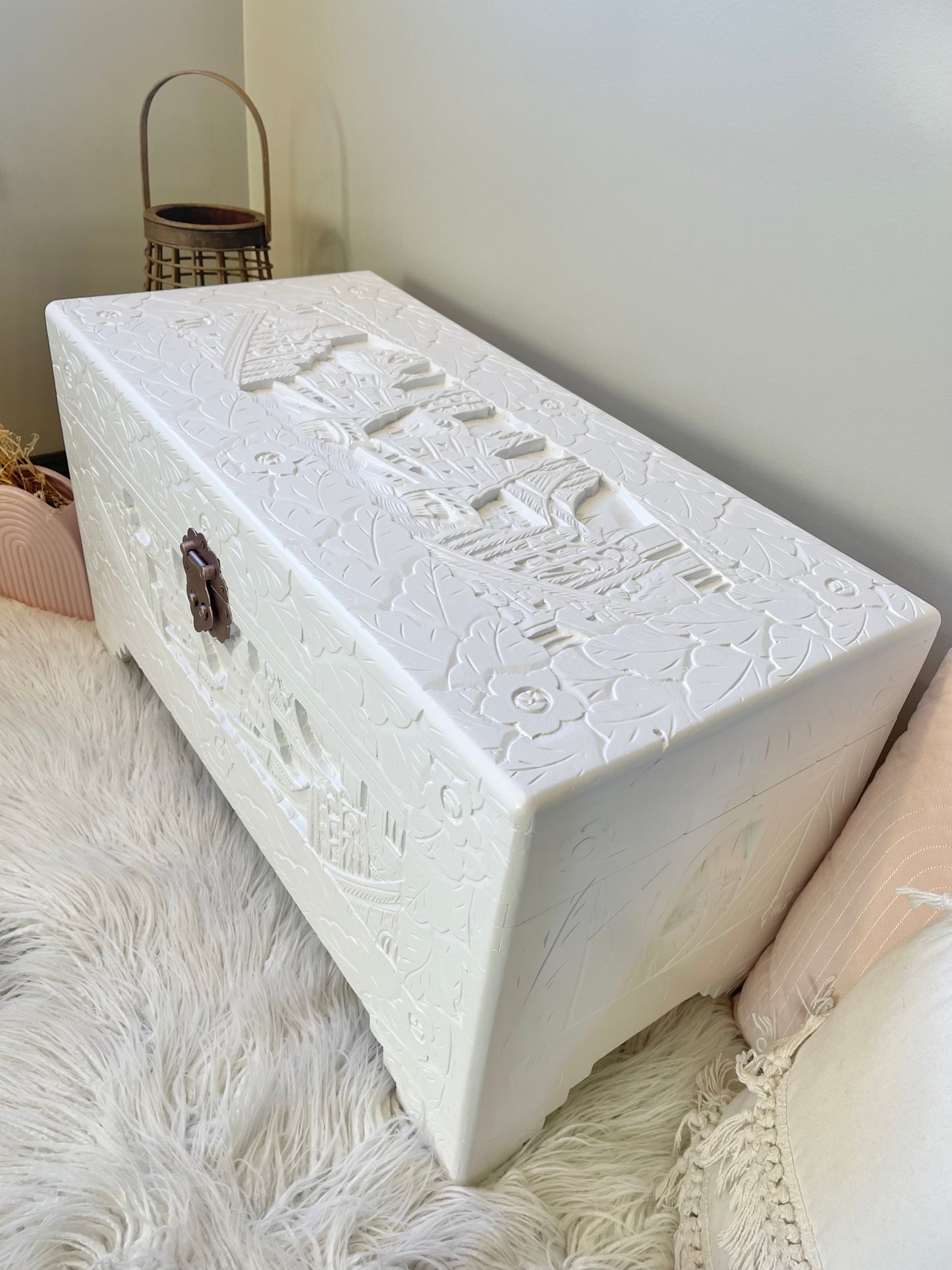 White Camphor chest