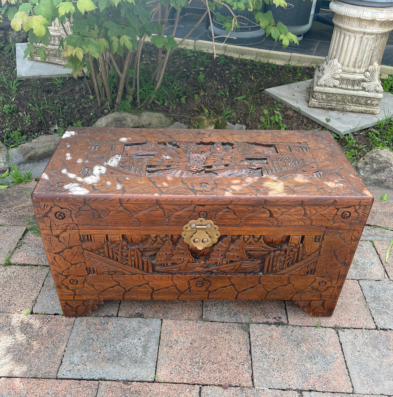 White Camphor chest