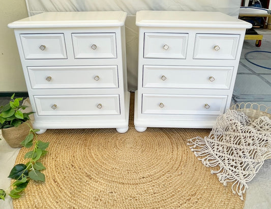 Refinished bedside tables